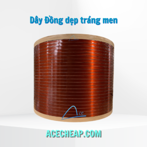 Đồng dẹp tráng men, đồng dẹp, dây đồng dẹt, dây đồng det quấn máy hàn