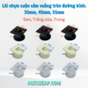 Lõi nhựa cuộn cảm vuông tròn đường kính: 30mm, 40mm, 55mm