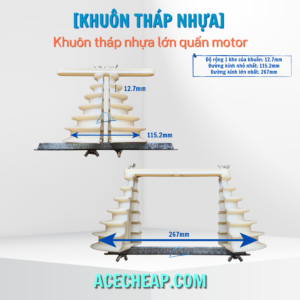 Khuôn quấn motor nhựa, khuôn tháp nhựa lớn