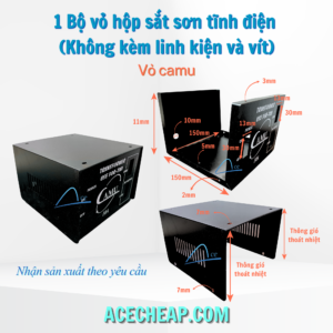 1 Bộ vỏ hộp sắt sơn tĩnh điện (Không kèm linh kiện và vít) Vỏ Camu