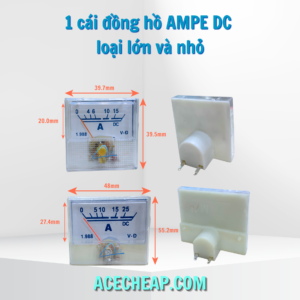 Đồng hồ ampenho, Đồng hồ DC, Đồng hồ ampe kế, Đồng hồ điện 1 chiều, Đồng hồ ampe sạc