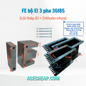 Fe bộ máy biến áp, Thép silic, Bộ máy biến áp, Cấu tạo của máy biến áp, EI 30/85