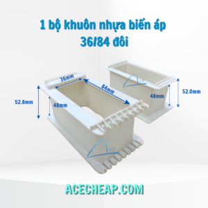 Bộ khuôn nhựa biến áp đôi, khuôn nhựa biến áp, khuôn nhựa quấn biến áp, Bộ khuôn nhựa biến áp đôi EI 36/84 đôi