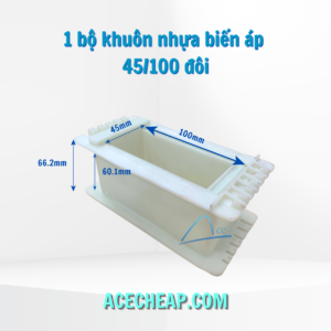 Bộ khuôn nhựa biến áp đôi EI 45/100, Bộ khuôn nhựa biến áp đôi, khuôn nhựa biến áp, khuôn nhựa quấn biến áp