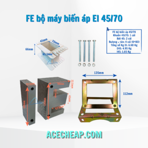 FE bộ máy biến áp EI 45/70, Fe bộ máy biến áp, Thép silic, Bộ máy biến áp, Cấu tạo của máy biến áp