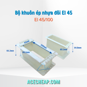 Bộ khuôn nhựa biến áp đôi, khuôn nhựa biến áp, khuôn nhựa quấn biến áp, Bộ khuôn nhựa biến áp đôi EI 45/100