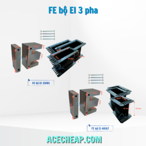 Fe bộ máy biến áp, Thép silic, Bộ máy biến áp, Cấu tạo của máy biến áp, EI 30/85, EI 40/67