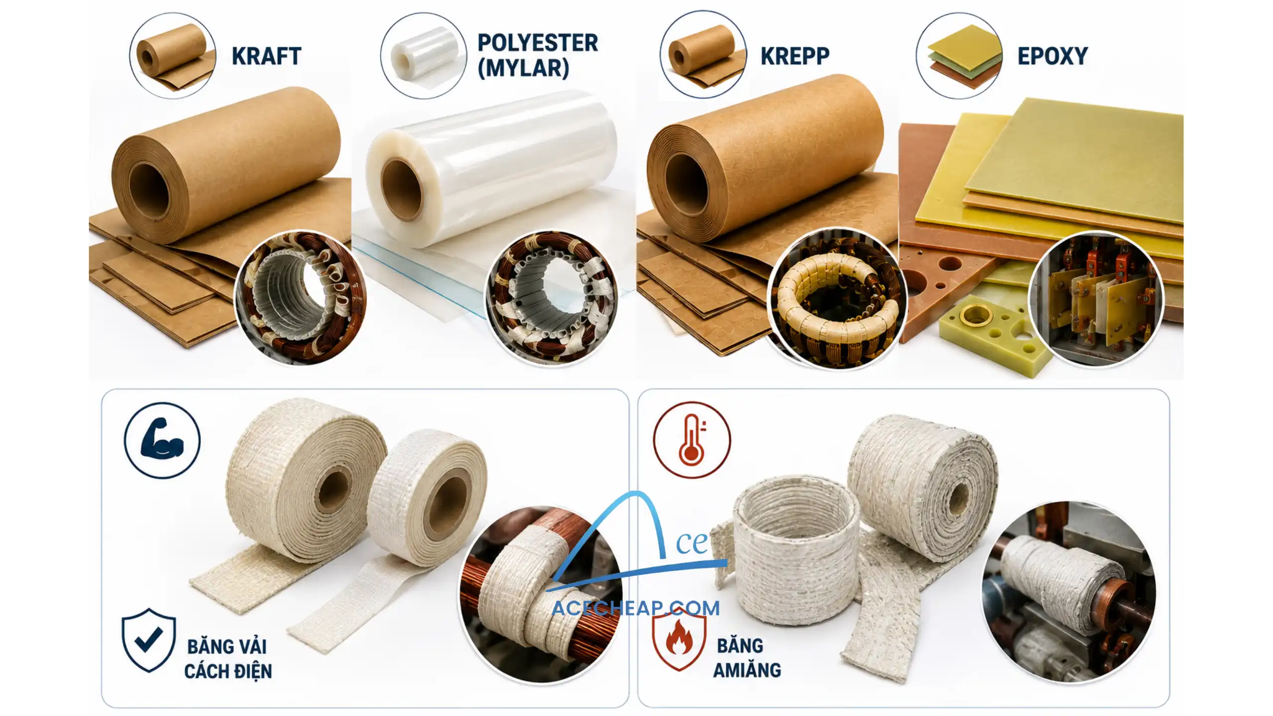cách chọn vật liệu cách điện, các loại vật liệu cách điện