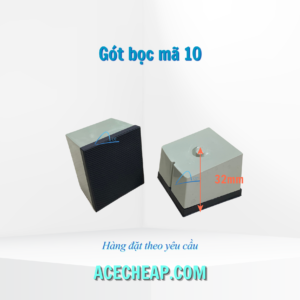 Gót giày cao gót bọc mã 10