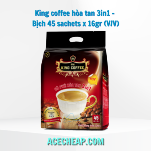 King coffee hòa tan 3in1 - Bịch 45 sachets x 16gr (V/V)