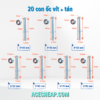 20 con ốc vít + tán: các cỡ 4*40mm... đến 5*80 mm